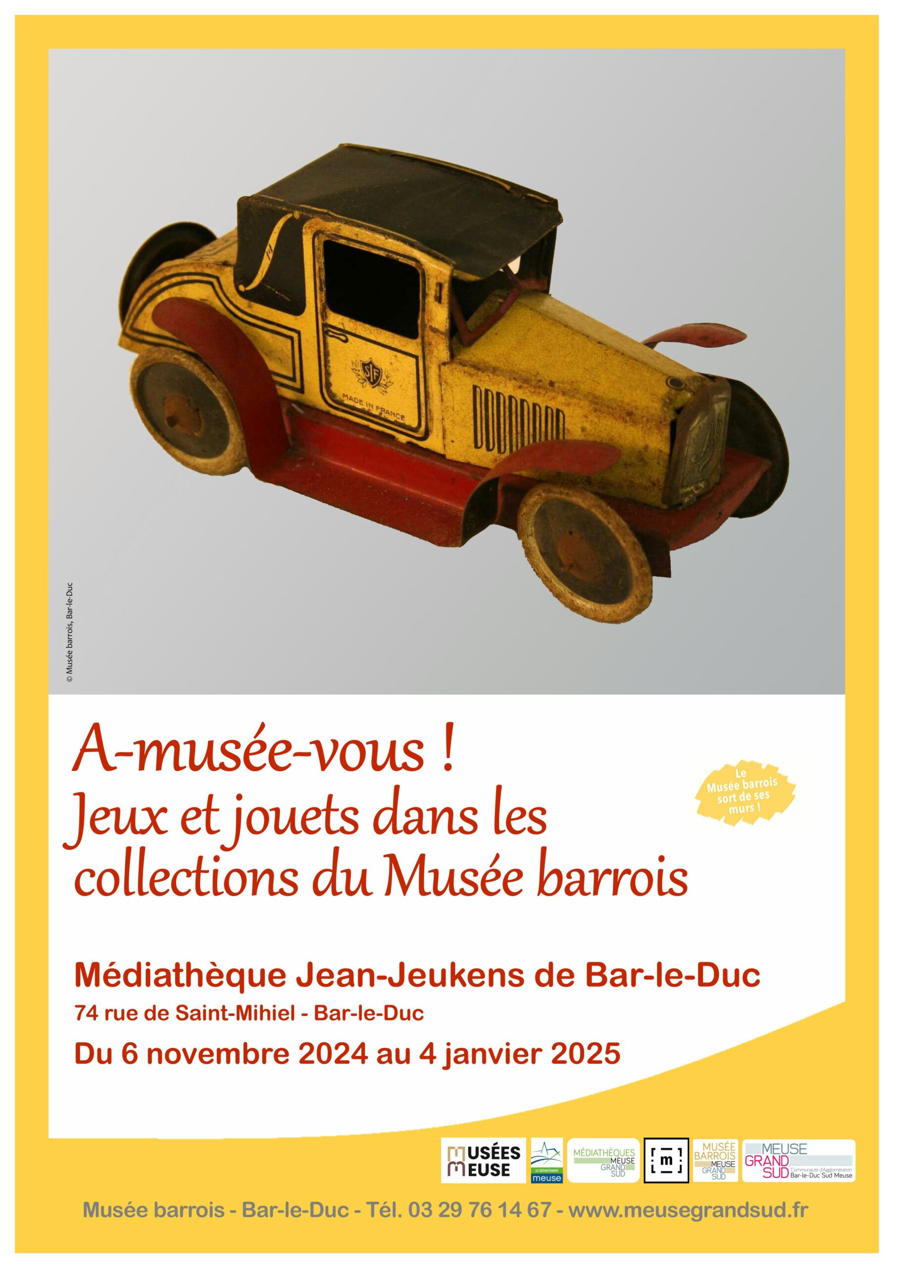 Affiche jouets musée barrois