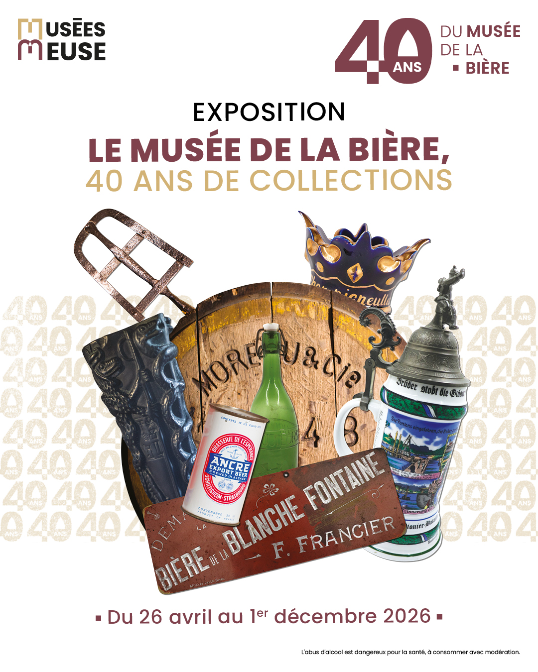 Expo Le Musée de la Bière, 40 ans de collections